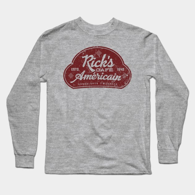 Rick's Cafe Americain Long Sleeve T-Shirt by MindsparkCreative